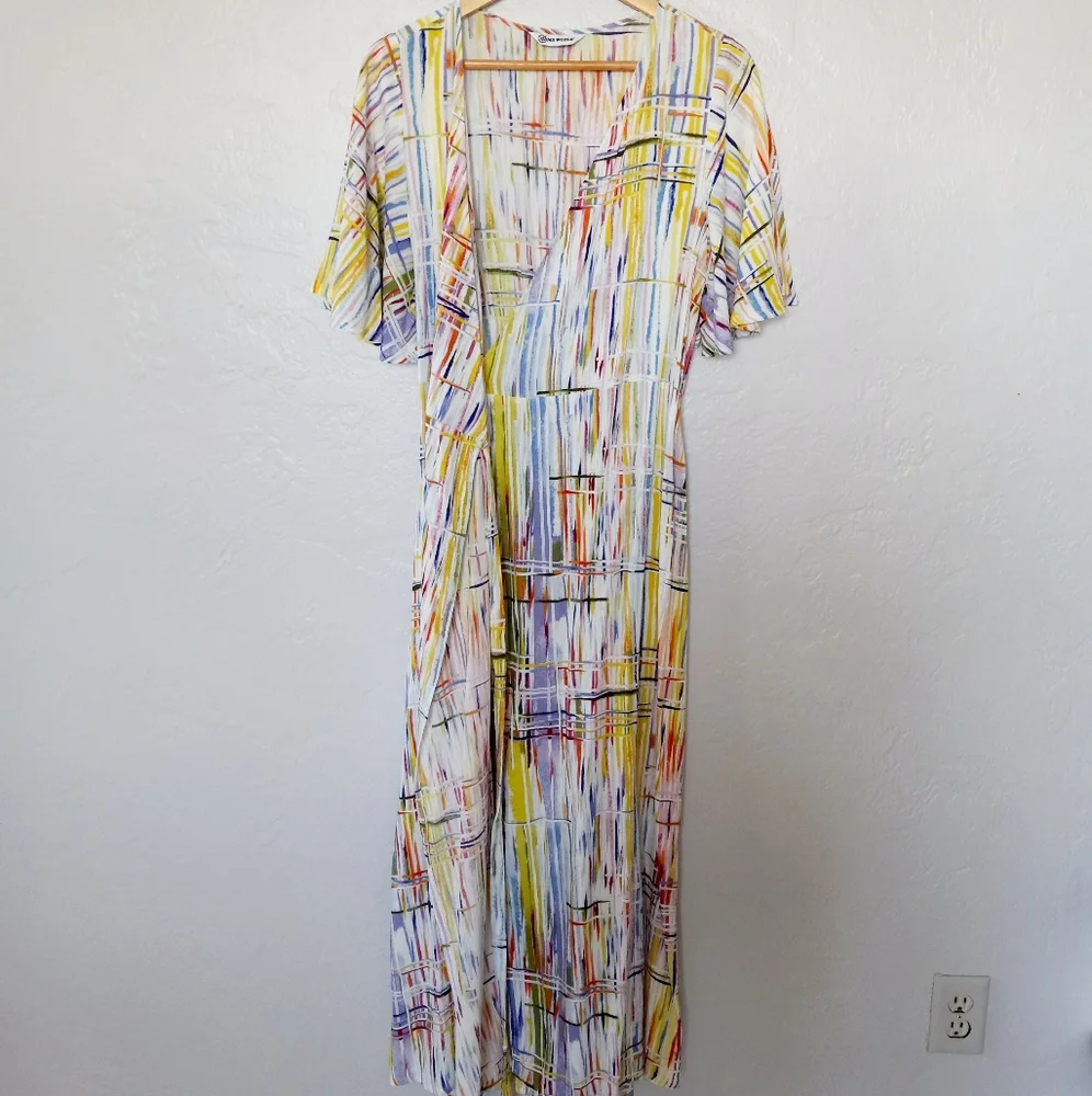 Jams World Viola Twist Adele Wrap Maxi Dress sz.L - Picture 10 of 16